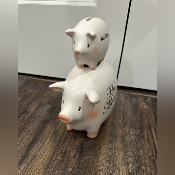Vintage His and More Hers Piggy 🐷 Bank - Picture 2 of 5